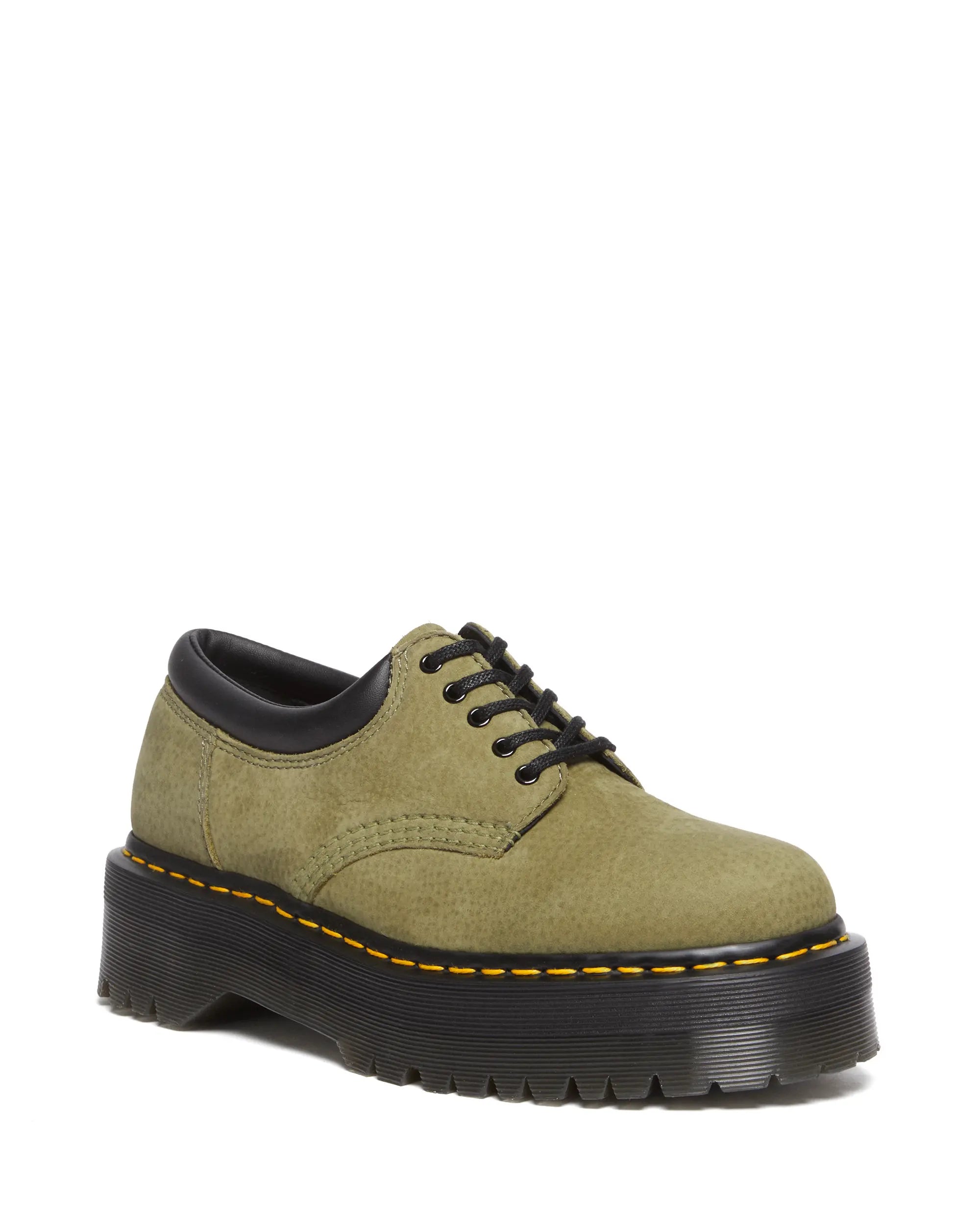 Bei PICK UP in Düsseldorf findest Du Dr. Martens, 8053 Quad  Muted Olive Tumbled Nubuck  und viel mehr von Dr. Martens