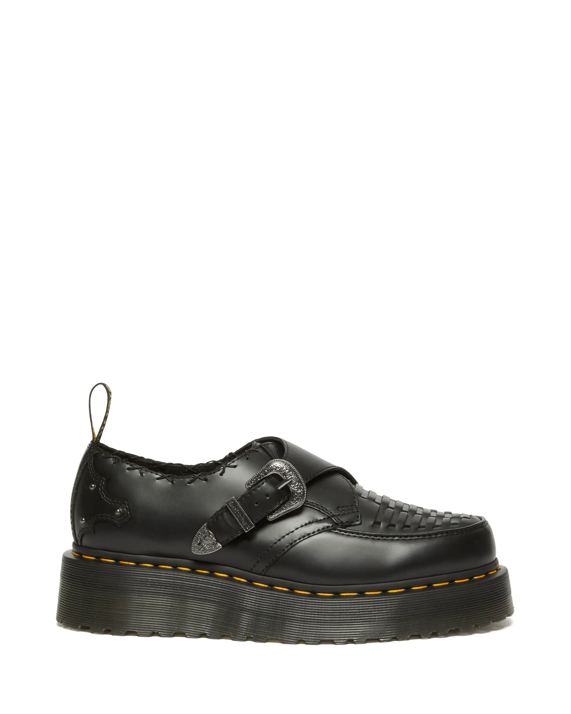 Bei PICK UP in Düsseldorf findest Du Dr. Martens, Ramsey Quad Monk Black Smooth und viel mehr von Dr. Martens