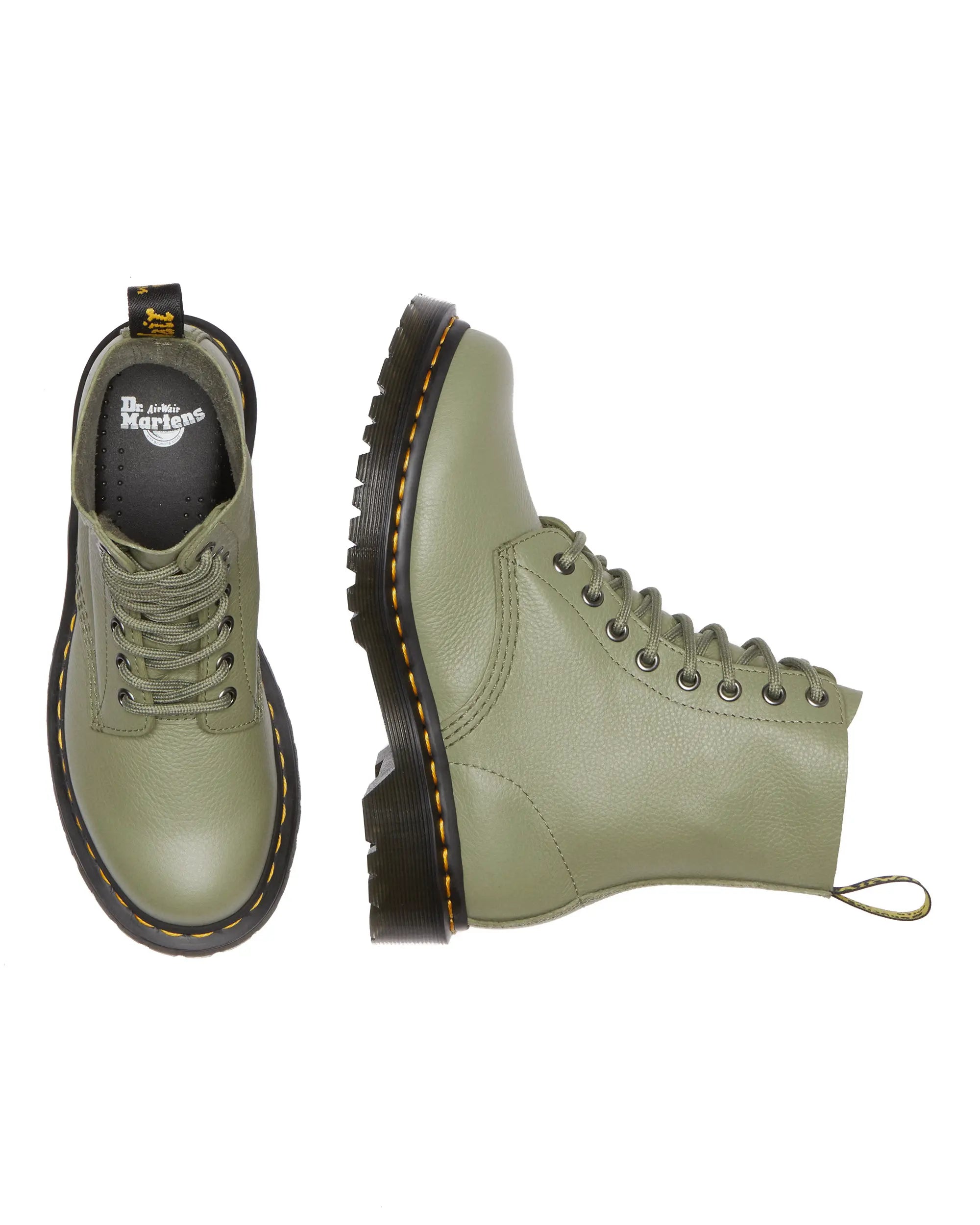 Bei PICK UP in Düsseldorf findest Du Dr. Martens, 1460 Pascal Muted Olive Virginia  und viel mehr von Dr. Martens