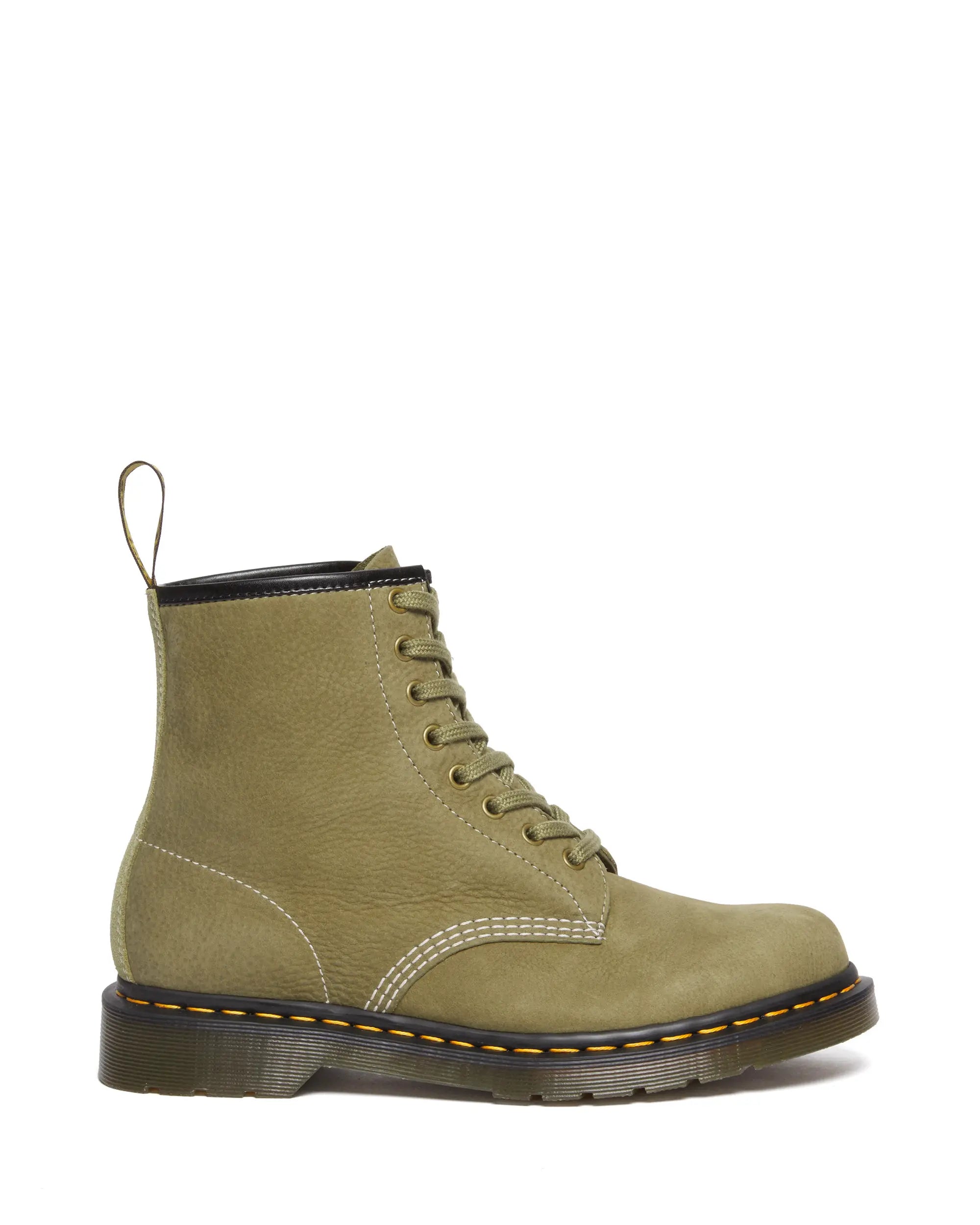 Bei PICK UP in Düsseldorf findest Du Dr. Martens, 1460 Muted Olive Tumbled Nubuck+E.H.Suede  und viel mehr von Dr. Martens