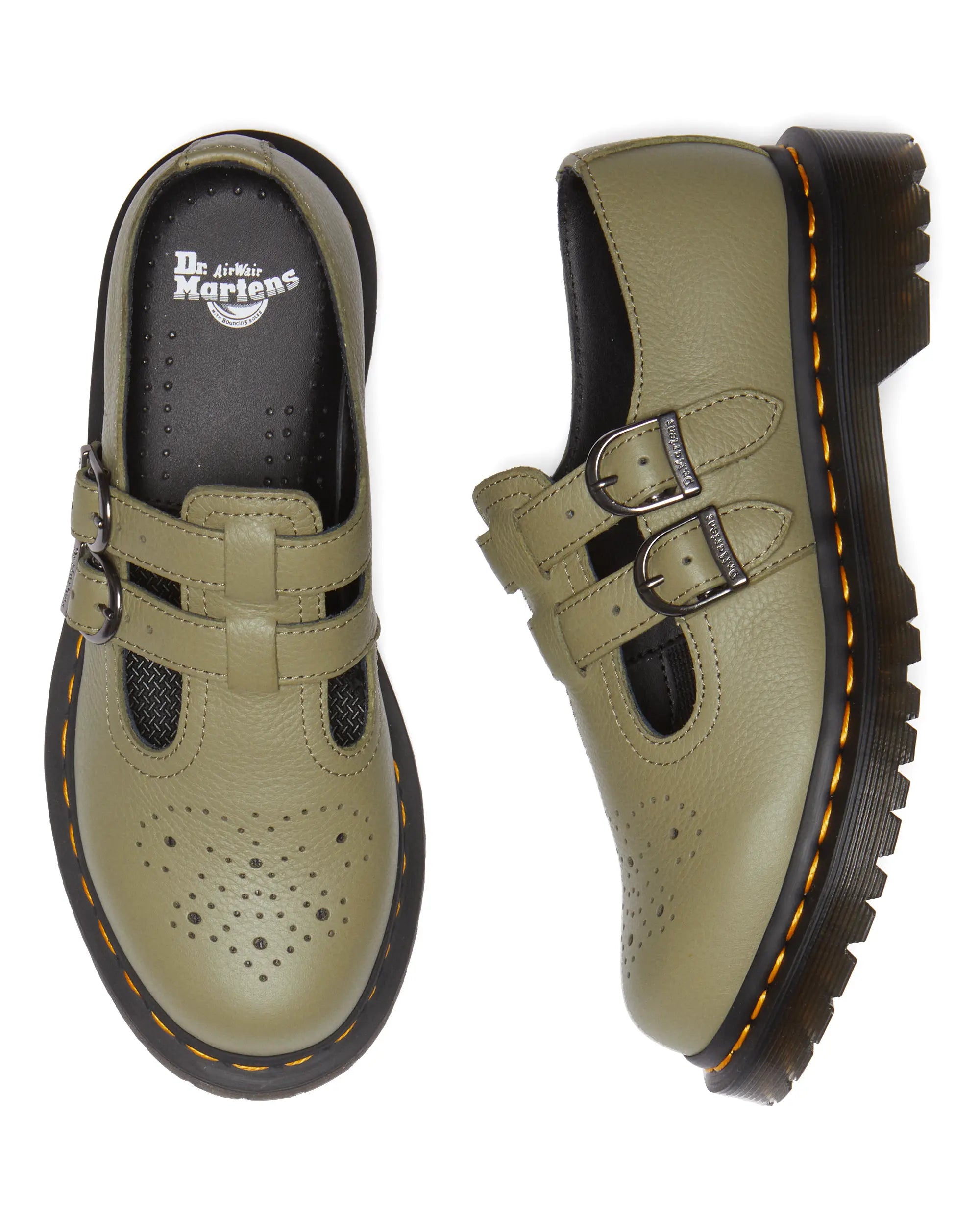 Bei PICK UP in Düsseldorf findest Du Dr. Martens, 8065 Mary Jane Muted Olive Virginia und viel mehr von Dr. Martens