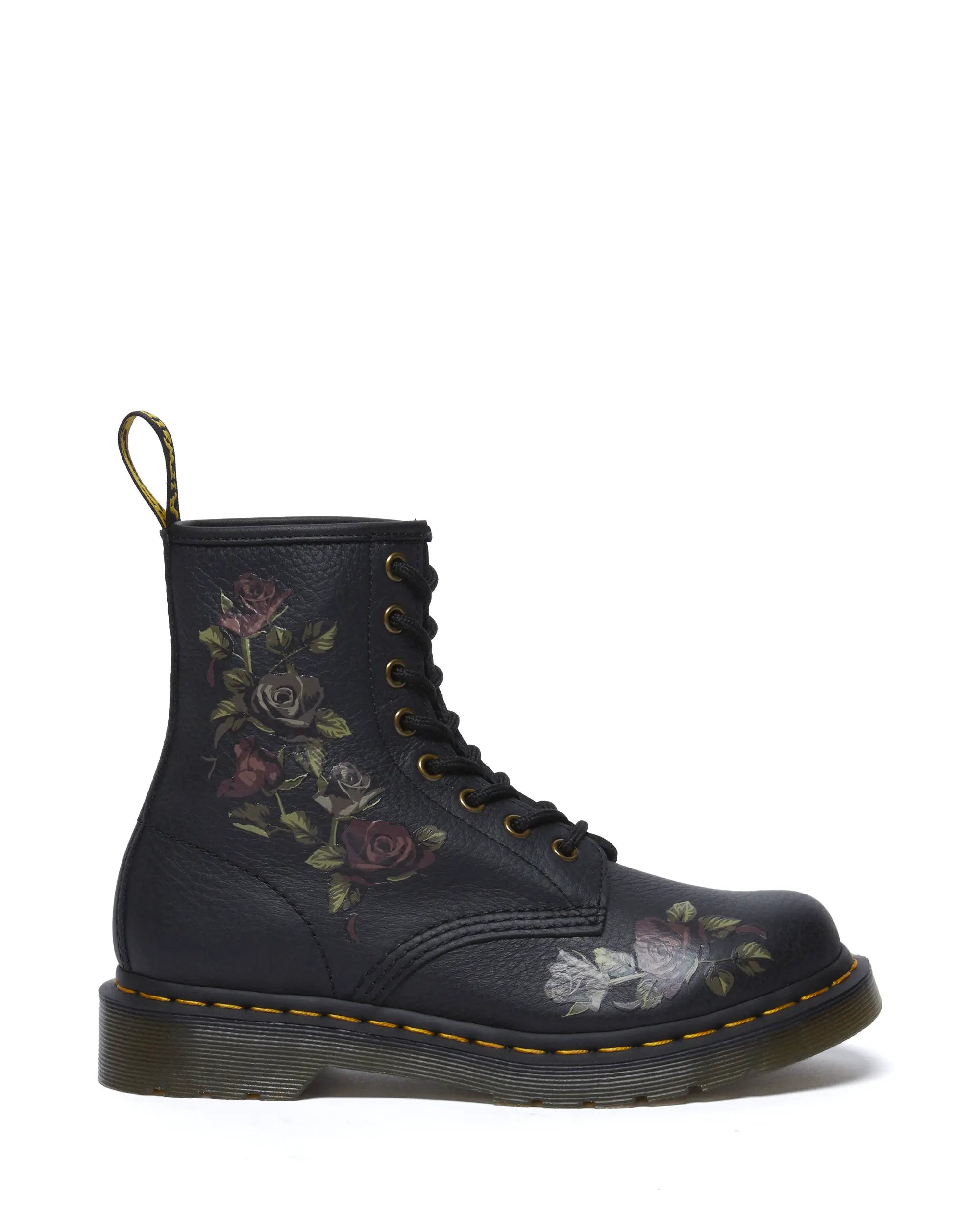 Bei PICK UP in Düsseldorf findest Du 1460 Black Decayed Roses Classic Tumbled Nappa  und viel mehr von Dr. Martens