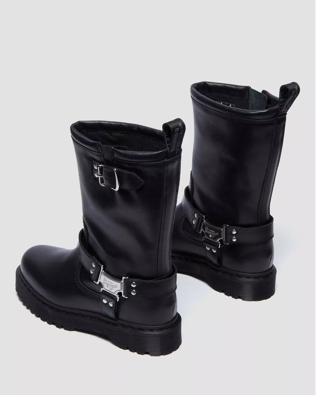 Bei PICK UP in Düsseldorf findest Du Dr. Martens, Anistone Hi - Hohe, schwarze Biker Boots - Leder  und viel mehr von Dr. Martens