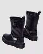 Bei PICK UP in Düsseldorf findest Du Dr. Martens, Anistone Hi - Hohe, schwarze Biker Boots - Leder  und viel mehr von Dr. Martens