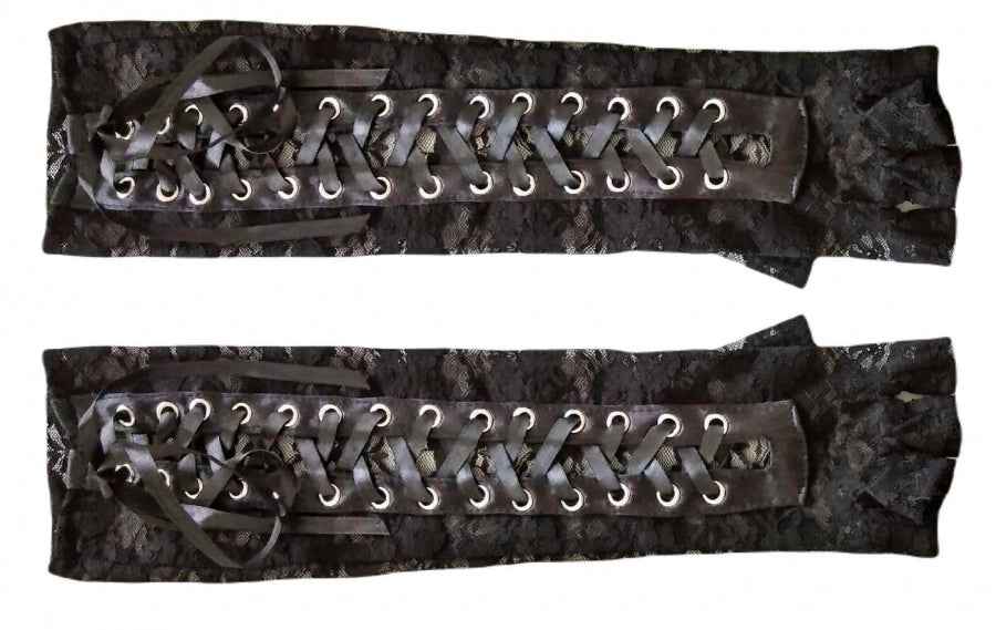 Bei PICK UP in Düsseldorf findest Du Netzhandschuhe, Armstulpen aus elastischer Spitze in schwarz und viel mehr von Tabassum