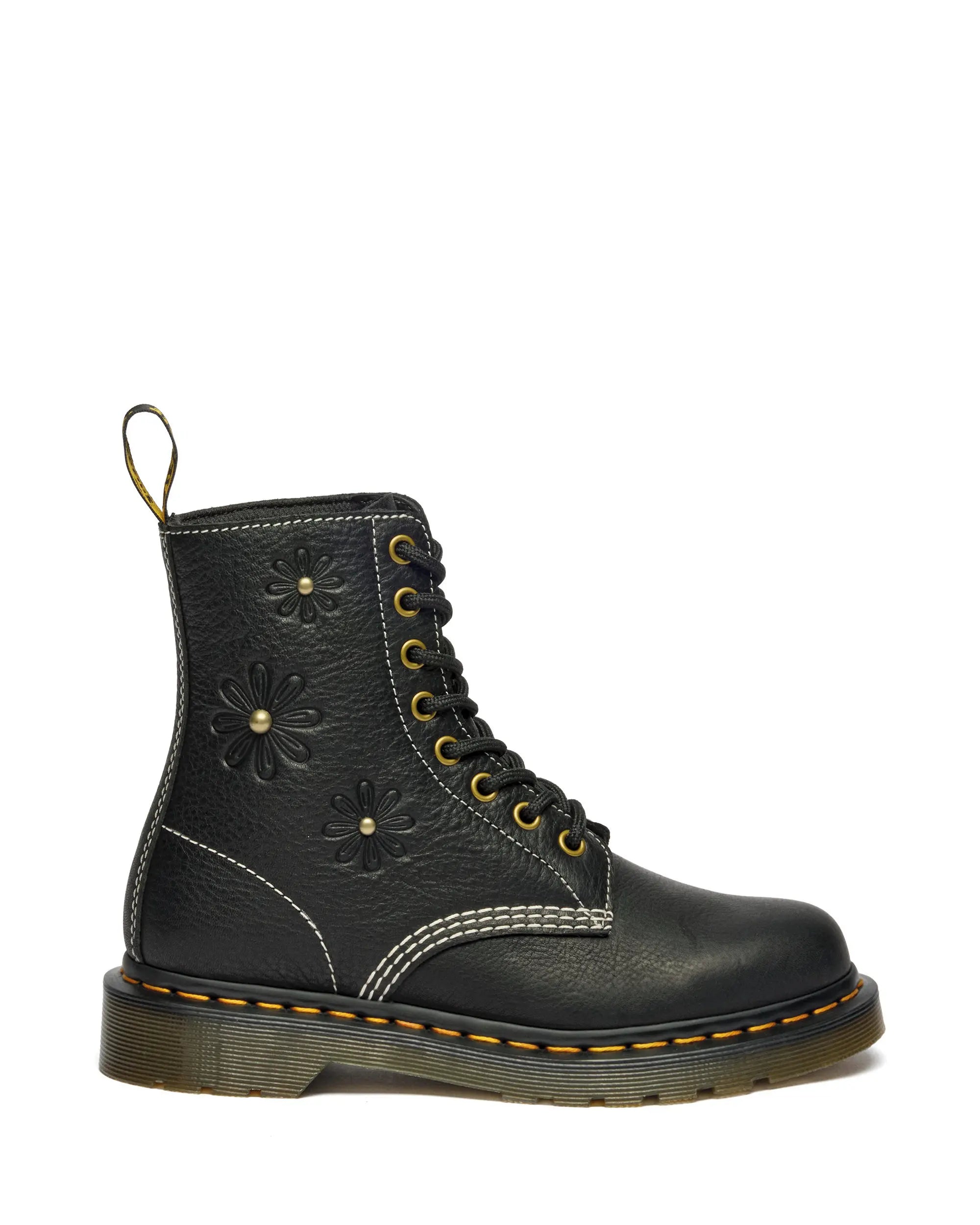 Dr. Martens 1460 Pascal Flower Black Grizzly – Detailansicht | PICK UP Düsseldorf