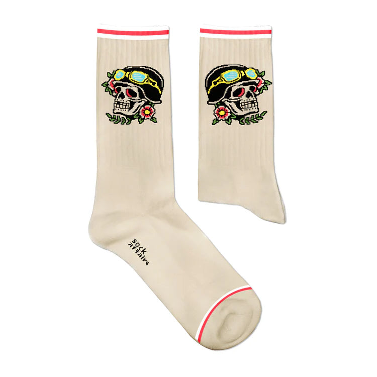 Bei PICK UP in Düsseldorf findest Du Sock Affairs, American Skull Socks und viel mehr von Heel Tread LDA