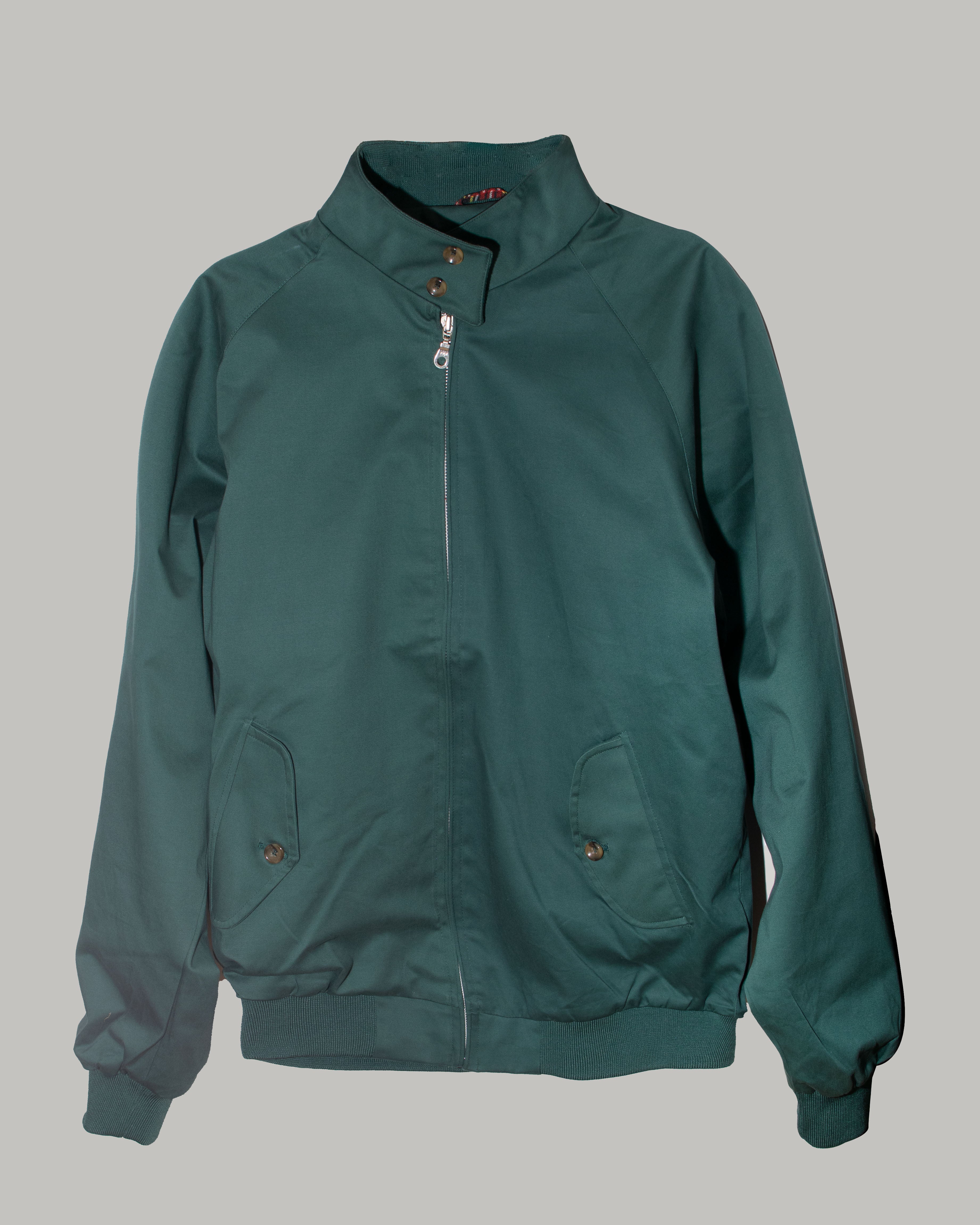 Hoxton Harrington Jacke Racing Green – kariertes Futter | PICK UP Düsseldorf
