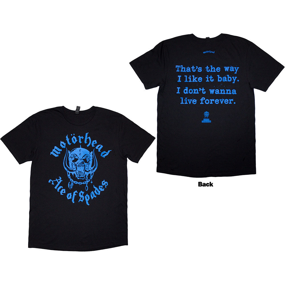 Bei PICK UP in Düsseldorf findest Du Bandshirt, Motorhead Unisex T-Shirt: Ace Of Spades Lyric (Back Print) (Black) und viel mehr von PHD/RockOff