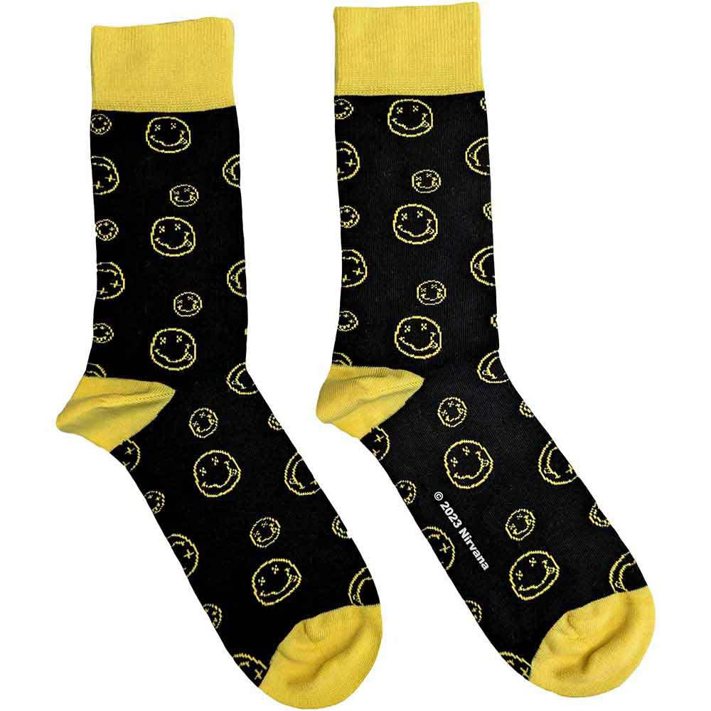 Socks, Nirvana, Outline Happy Faces – Produktansicht | PICK UP Düsseldorf