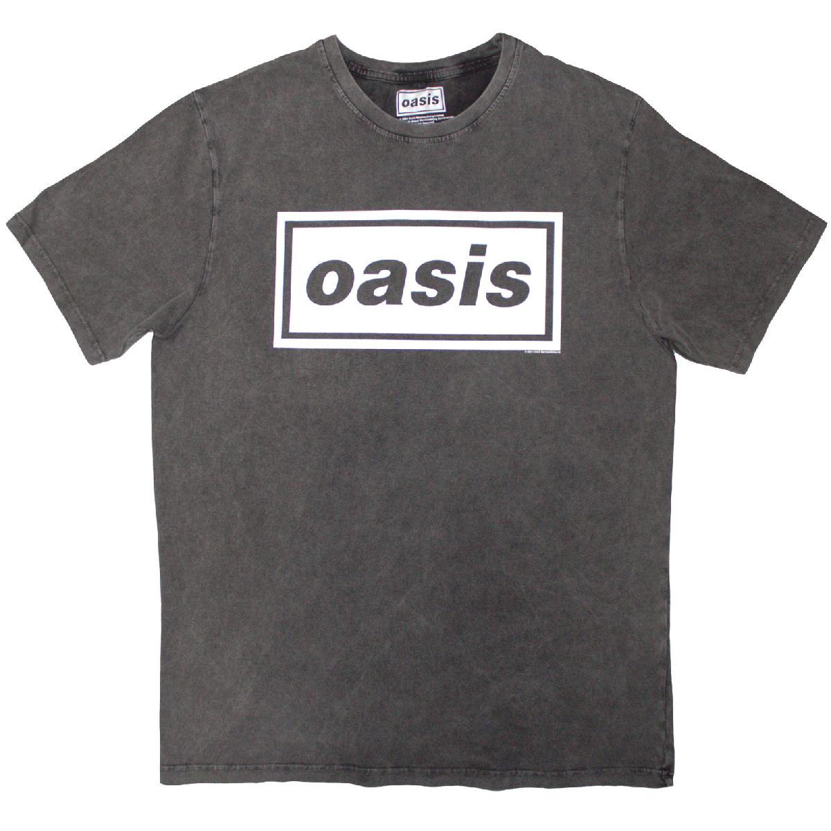 Bei PICK UP in Düsseldorf findest Du Bandshirt, Oasis Unisex Stone Wash T-Shirt: Decca Logo (Charcoal Grey) und viel mehr von PHD/RockOff