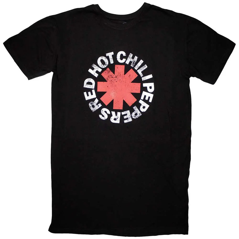 Bei PICK UP in Düsseldorf findest Du Bandshirt, RED HOT CHILI PEPPERS LADIES T-SHIRT DRESS: CLASSIC ASTERISK  und viel mehr von PHD/RockOff