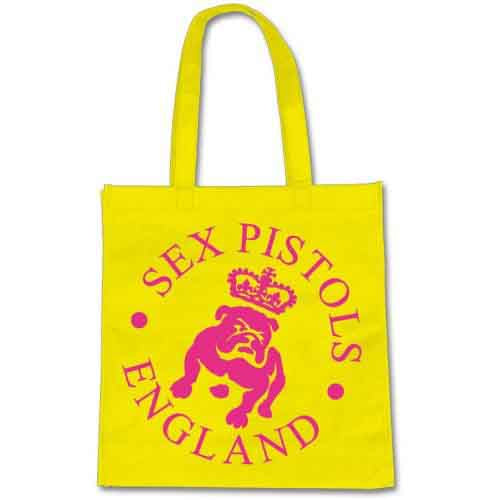 Eco Bag, Sex Pistols, Bulldog Yellow Pink – Produktfoto PICK UP Düsseldorf