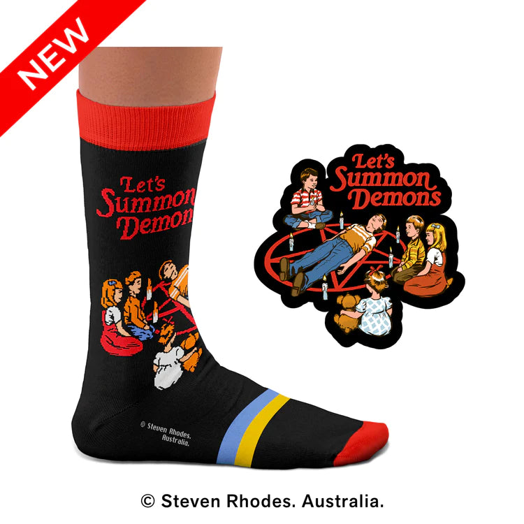 Bei PICK UP in Düsseldorf findest Du Sock Affairs, Let's Summon Demons Socks  und viel mehr von Heel Tread LDA