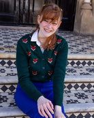 Bei PICK UP in Düsseldorf findest Du Run & Fly, Forest Green Fox Head Cropped Cardigan  und viel mehr von RUN & FLY