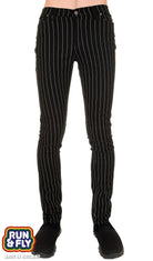 Bei PICK UP in Düsseldorf findest Du Run & Fly, JM1151, Pinstripe Skinny Jeans, black  und viel mehr von RUN & FLY