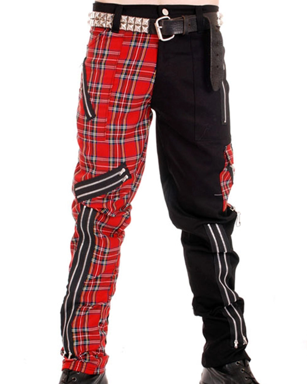 Bei PICK UP in Düsseldorf findest Du Tiger of London, Zip Bondage Split Leg Pant , Red / Black  und viel mehr von Tiger of London