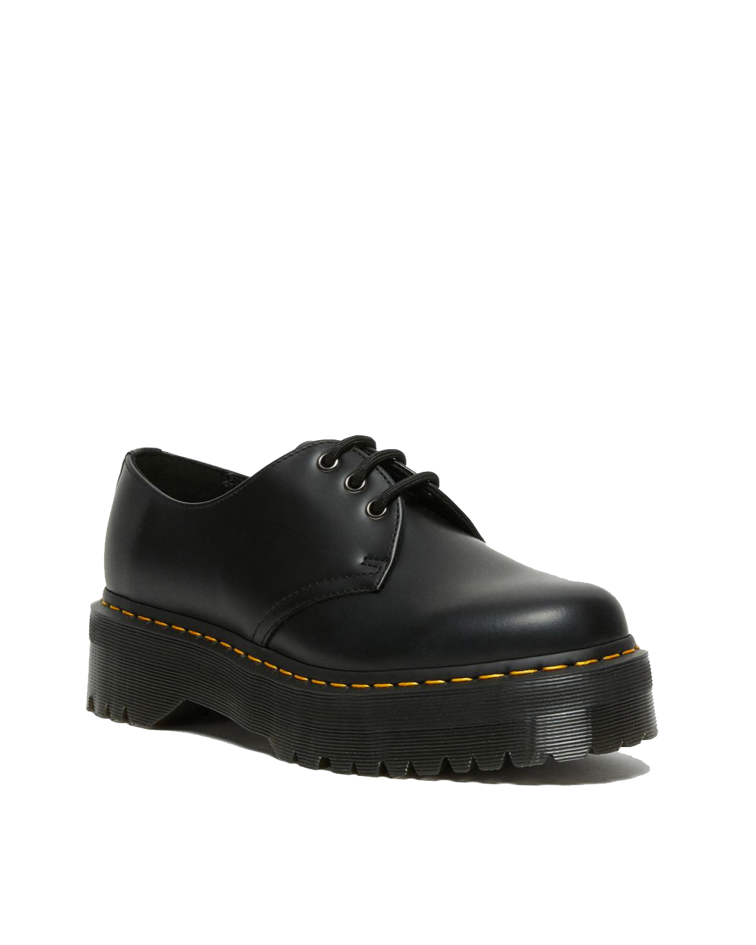 Bei PICK UP in Düsseldorf findest Du Dr. Martens, 1461 QUAD Black Polished Smooth  und viel mehr von Dr. Martens
