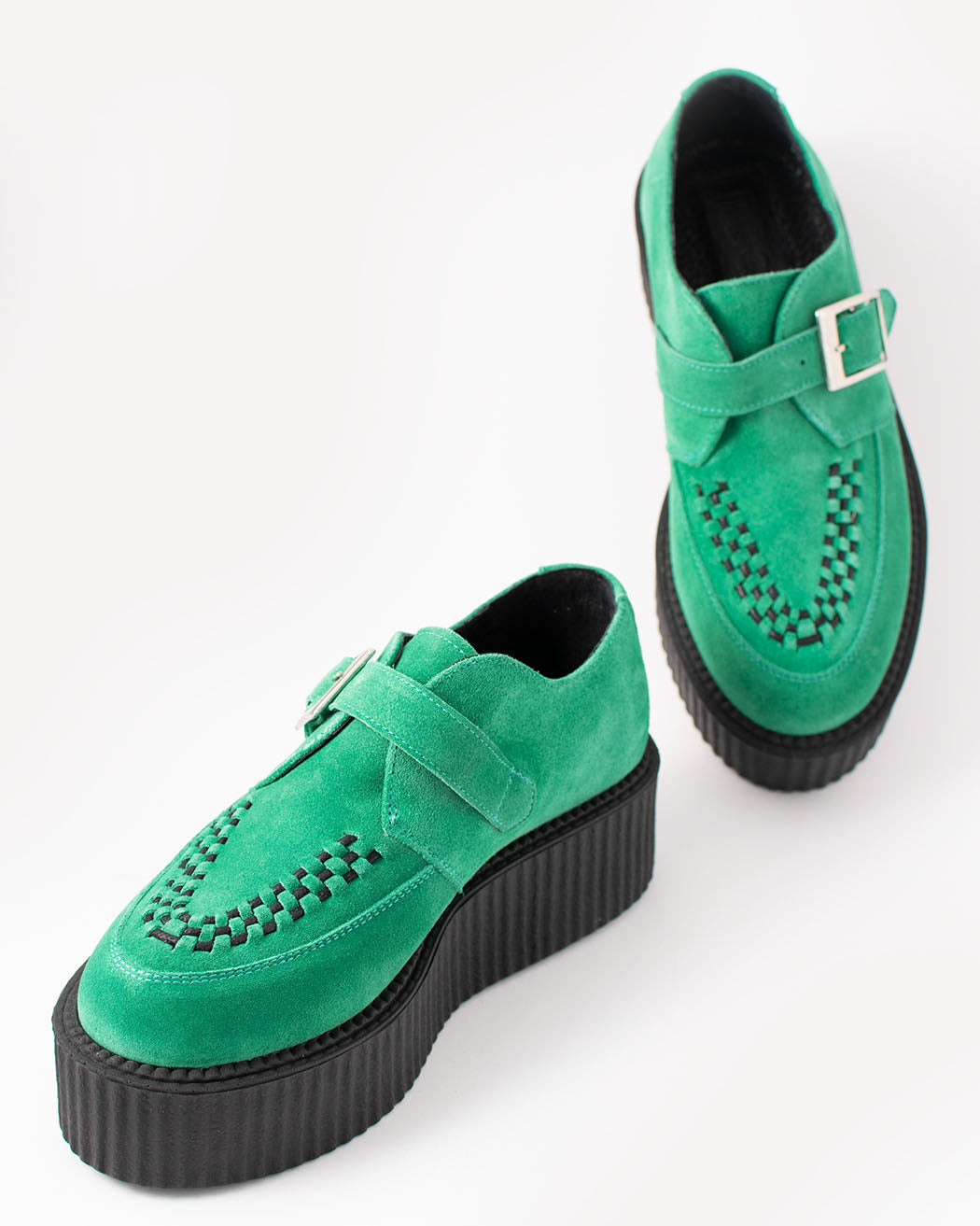 Bei PICK UP in Düsseldorf findest Du BBC, 16027, Creeper shoe, turquoise, suede UMD  und viel mehr von BBC