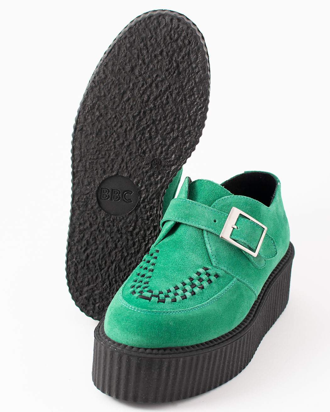 Bei PICK UP in Düsseldorf findest Du BBC, 16027, Creeper shoe, turquoise, suede UMD  und viel mehr von BBC