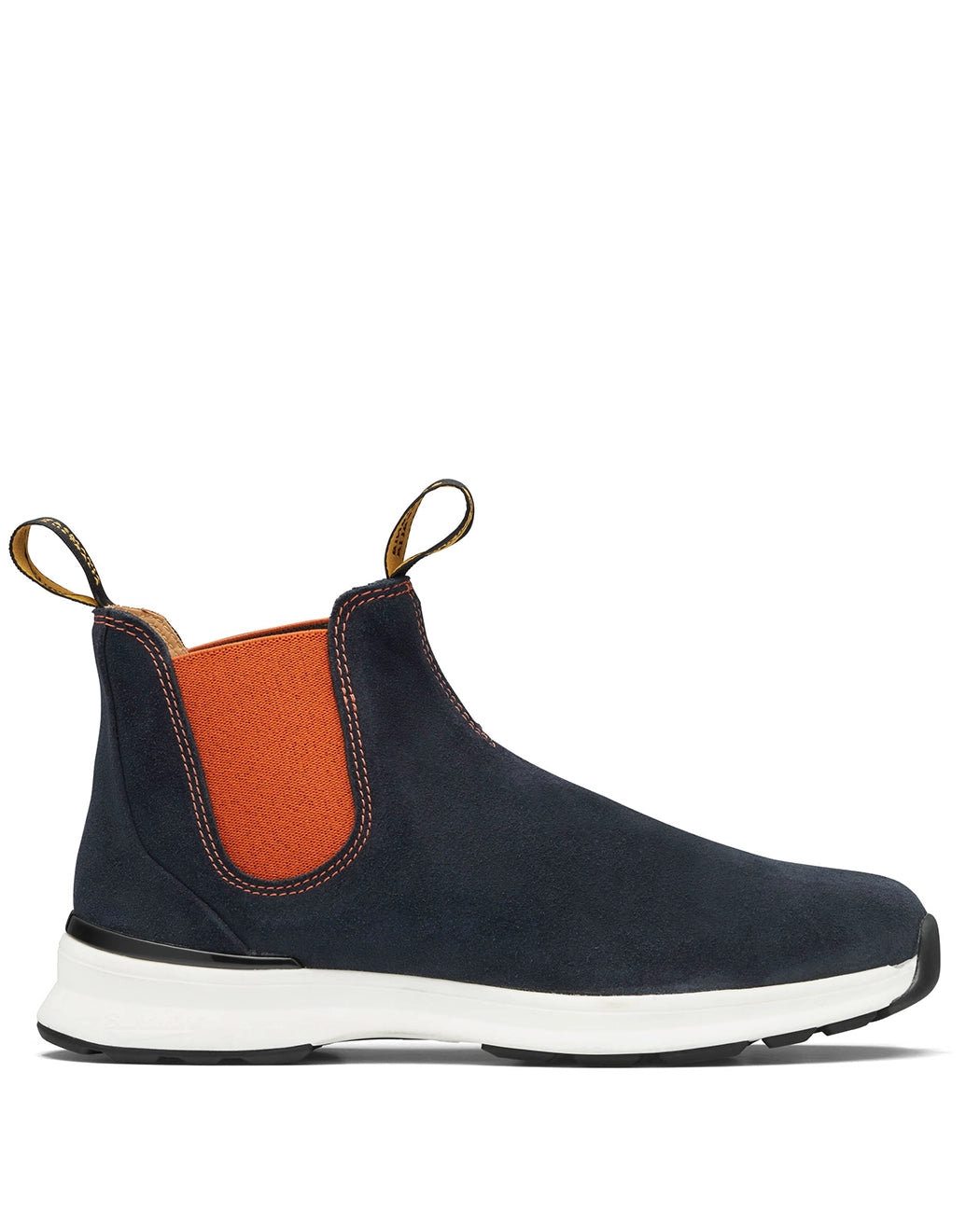 Bei PICK UP in Düsseldorf findest Du Blundstone, #2147 Navy Leather with  Burnt Orange Elastic  und viel mehr von Blundstone