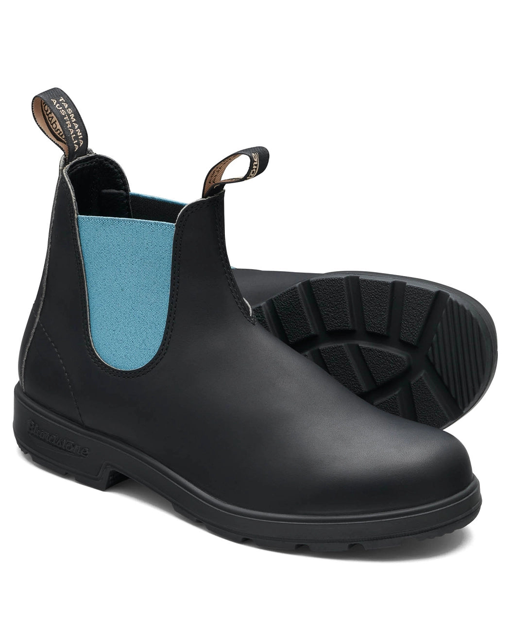 Blundstone Blundstone, #2207 Black Leather with Teal Elastic  Pick Up | Düsseldorf