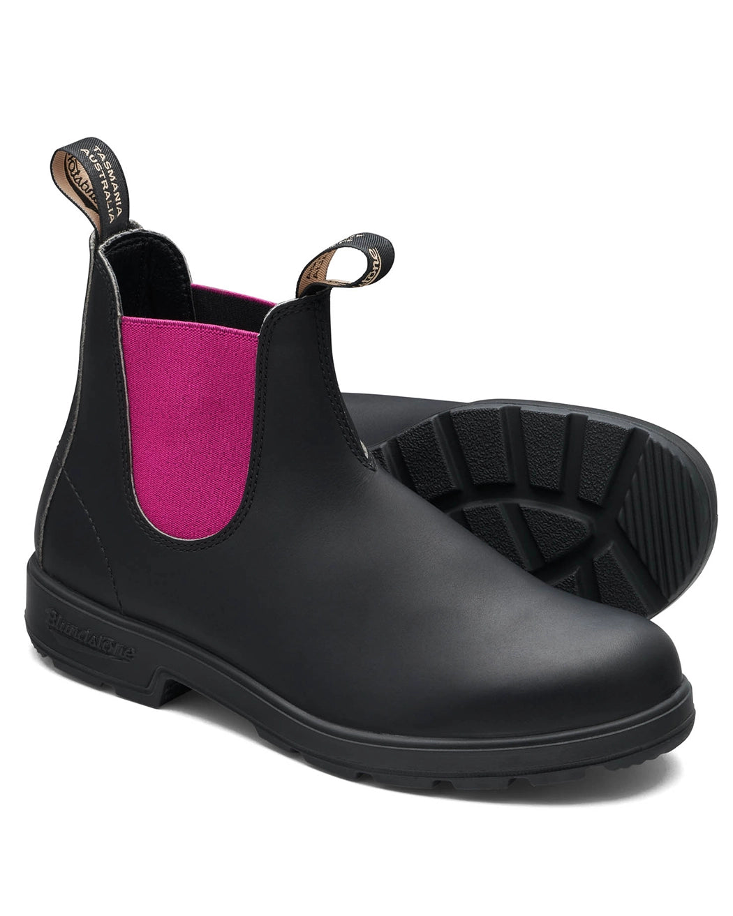 Blundstone Blundstone, #2208 Black Leather with Fuchsia Elastic  Pick Up | Düsseldorf