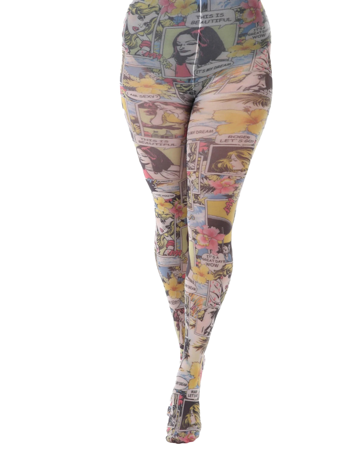 Pamela Mann, Paradise Island Printed Tights-Multi – Produktfoto PICK UP Düsseldorf