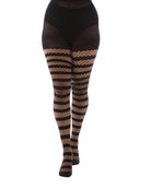 Bei PICK UP in Düsseldorf findest Du Pamela Mann, Fishnet Opaque Stripe, Black  und viel mehr von PAMELA MANN