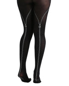 Bei PICK UP in Düsseldorf findest Du Pamela Mann, Flocked Tights Zips, Silver  und viel mehr von PAMELA MANN