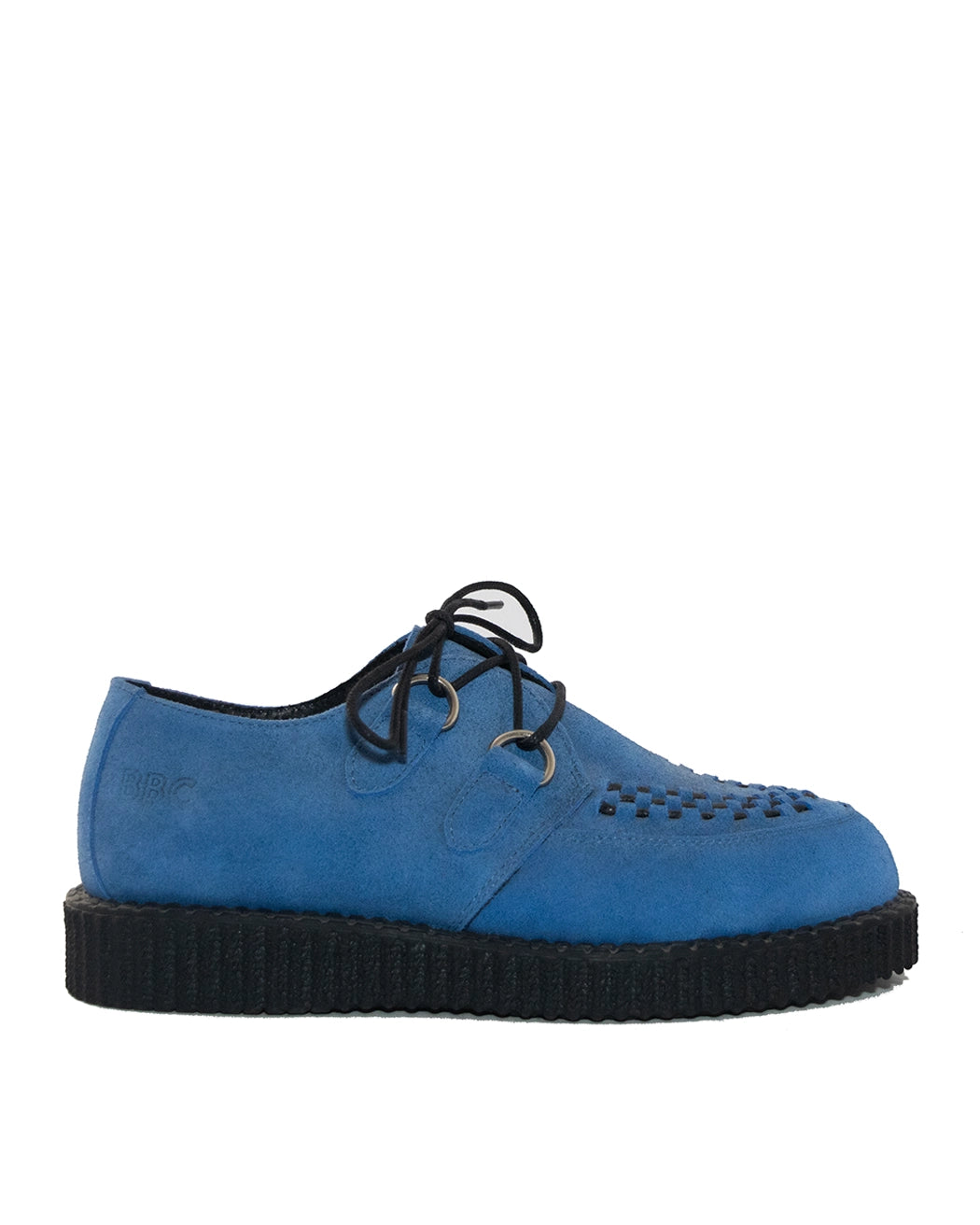 Bei PICK UP in Düsseldorf findest Du BBC, UL 49, Creeper leather shoe, blue, suede Haley  und viel mehr von BBC