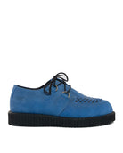 Bei PICK UP in Düsseldorf findest Du BBC, UL 49, Creeper leather shoe, blue, suede Haley  und viel mehr von BBC