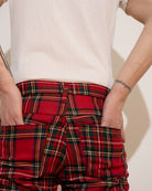 Bei PICK UP in Düsseldorf findest Du Tiger of London, Zip Bondage Tartan Pant, Red  und viel mehr von Tiger of London