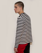 Bei PICK UP in Düsseldorf findest Du Run & Fly, Mens Striped Long Sleeve, Black/White  und viel mehr von RUN & FLY