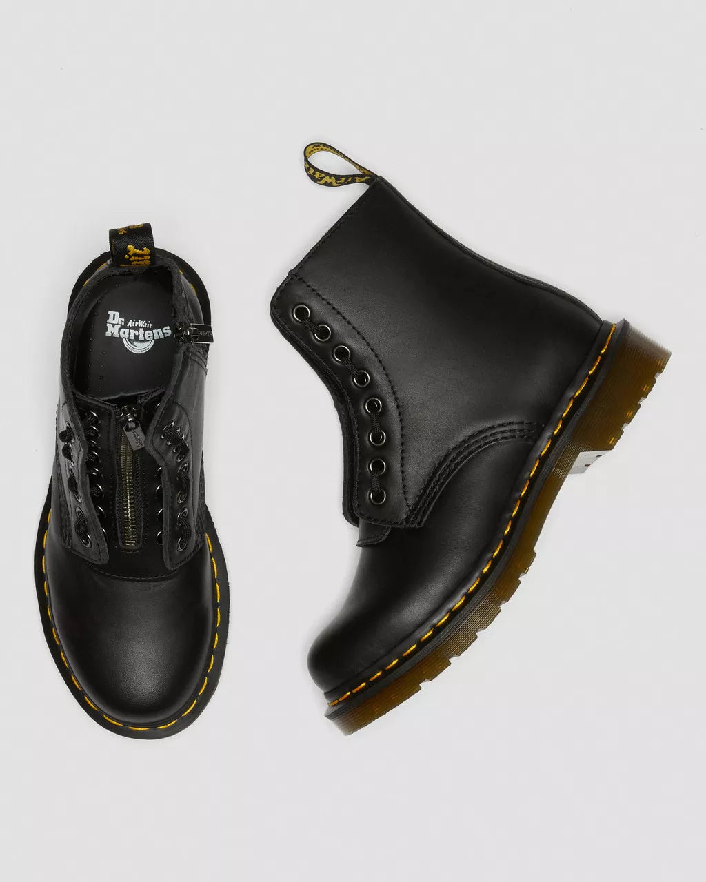 Dr. Martens 2976 Leonore Winter Chelsea Boot Black mit Kunstfell-Futter – erhältlich bei PICK UP Düsseldorf / PICKUP78.de