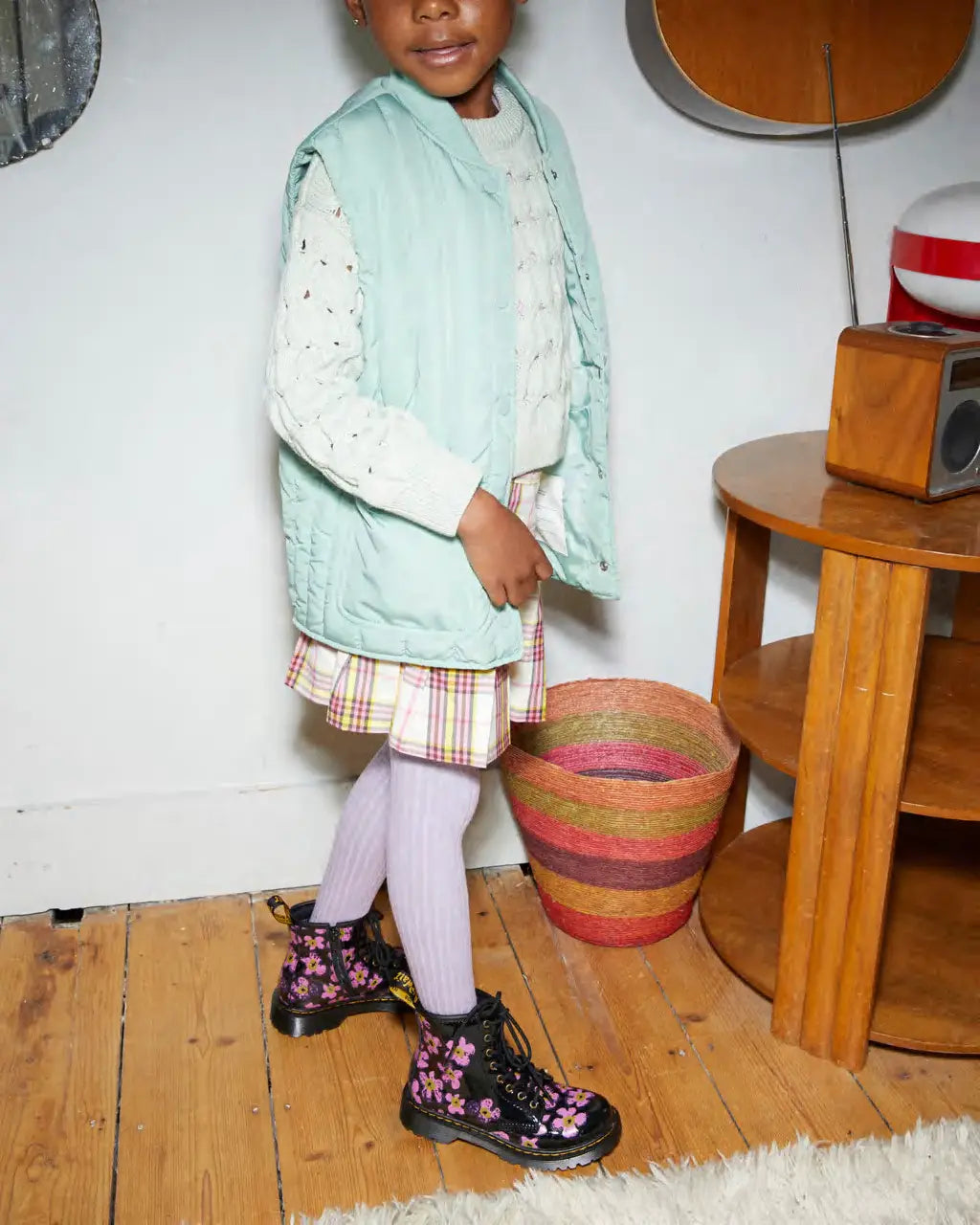 Black kids doc martens sales