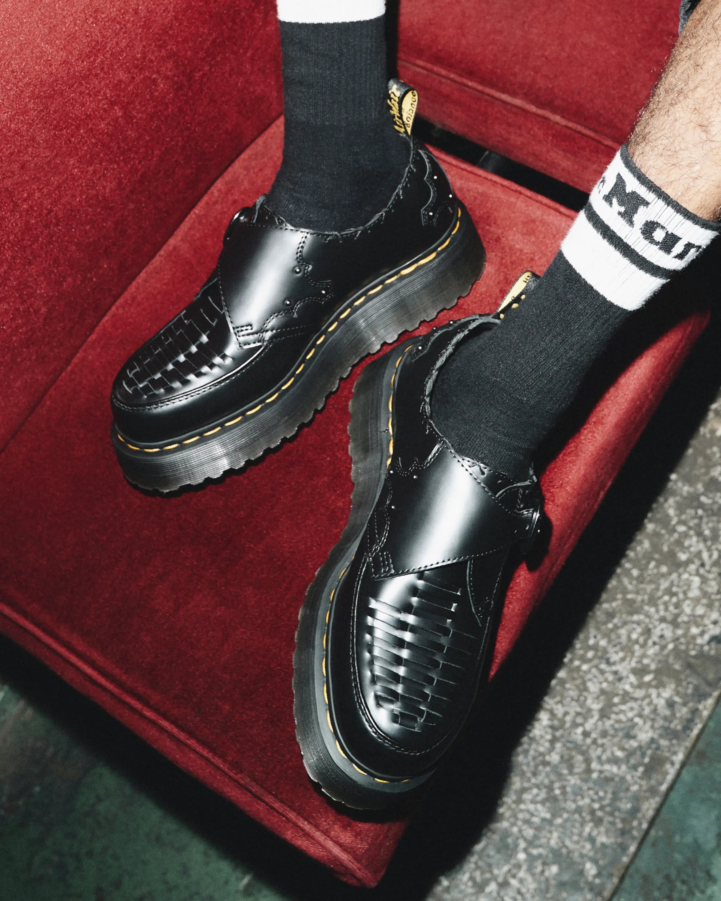 Dr. Martens Ramsey Quad Monk Black Smooth