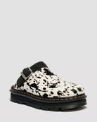 Dr. Martens Zebzag Mule Cream+Black Dalmatian Print Hair On – Detailansicht | PICK UP Düsseldorf