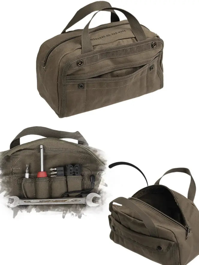 Mil-Tec Mechanic Tool Bag in Oliv – Detailansicht