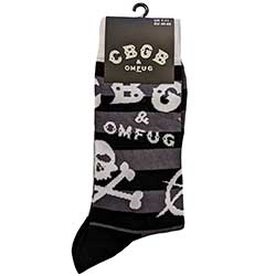 Rock Off Rock Off, CBGB Logos Striped Socks  Pick Up | Düsseldorf