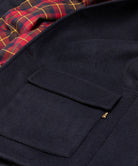 Donkey Jacket Navy 1000gsm Melton Wool – Seitenansicht