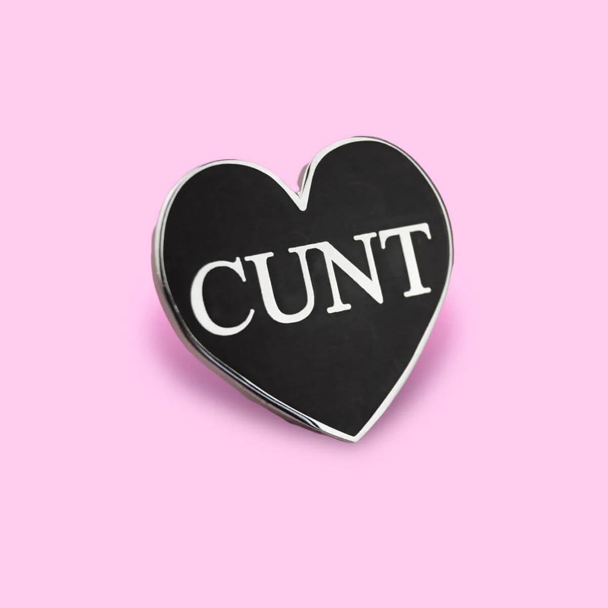 Extreme Largeness Cunt Black Heart Emaille Pin Anstecker