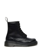 Dr. Martens 1460 Croco Boot Black Atlas Leder mit Kroko-Prägung
