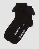 Dr. Martens Socken Schwarz mit Spitzenband
