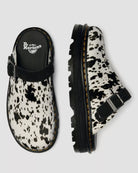 Dr. Martens Zebzag Mule Dalmatian Hair On schwarz weiß Flecken