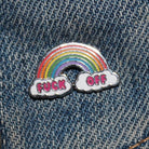Extreme Largeness Fuck Off Rainbow Emaille Pin Anstecker bunt