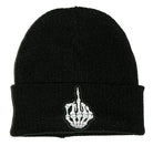 Extreme Largeness Skeleton Finger Beanie schwarz Statement Mütze
