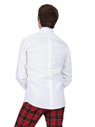 Relco, Men’s White Oxford Long Sleeve Shirt – Seitenansicht | PICK UP Düsseldorf