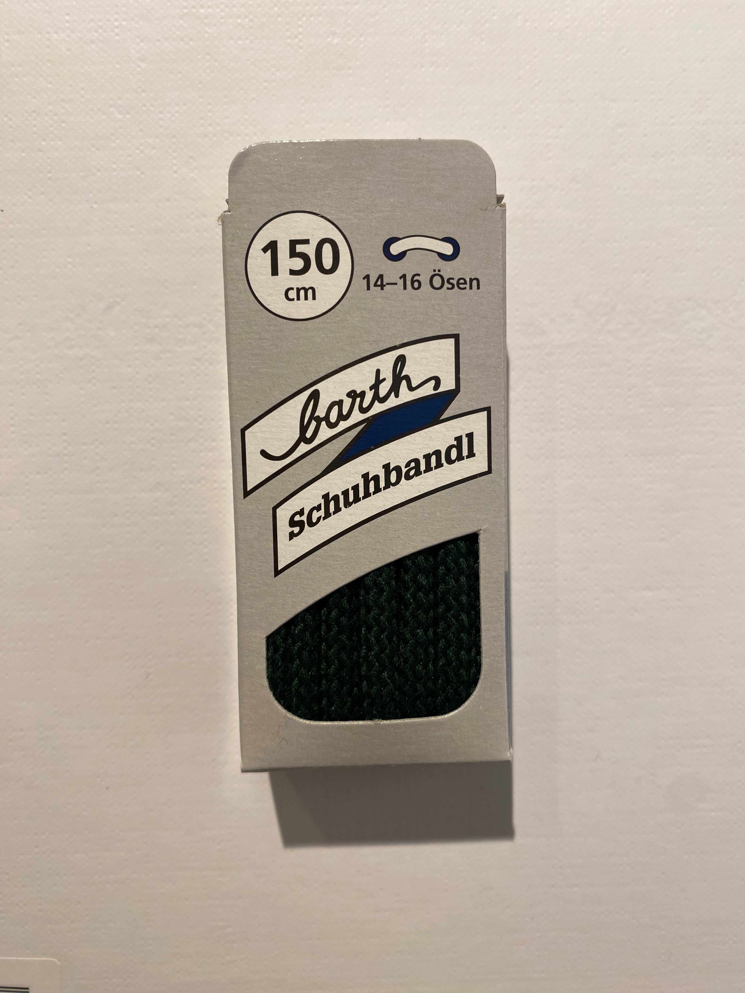 Barth, Laces , Dunkelgrün, 150 cm – Produktfoto PICK UP Düsseldorf
