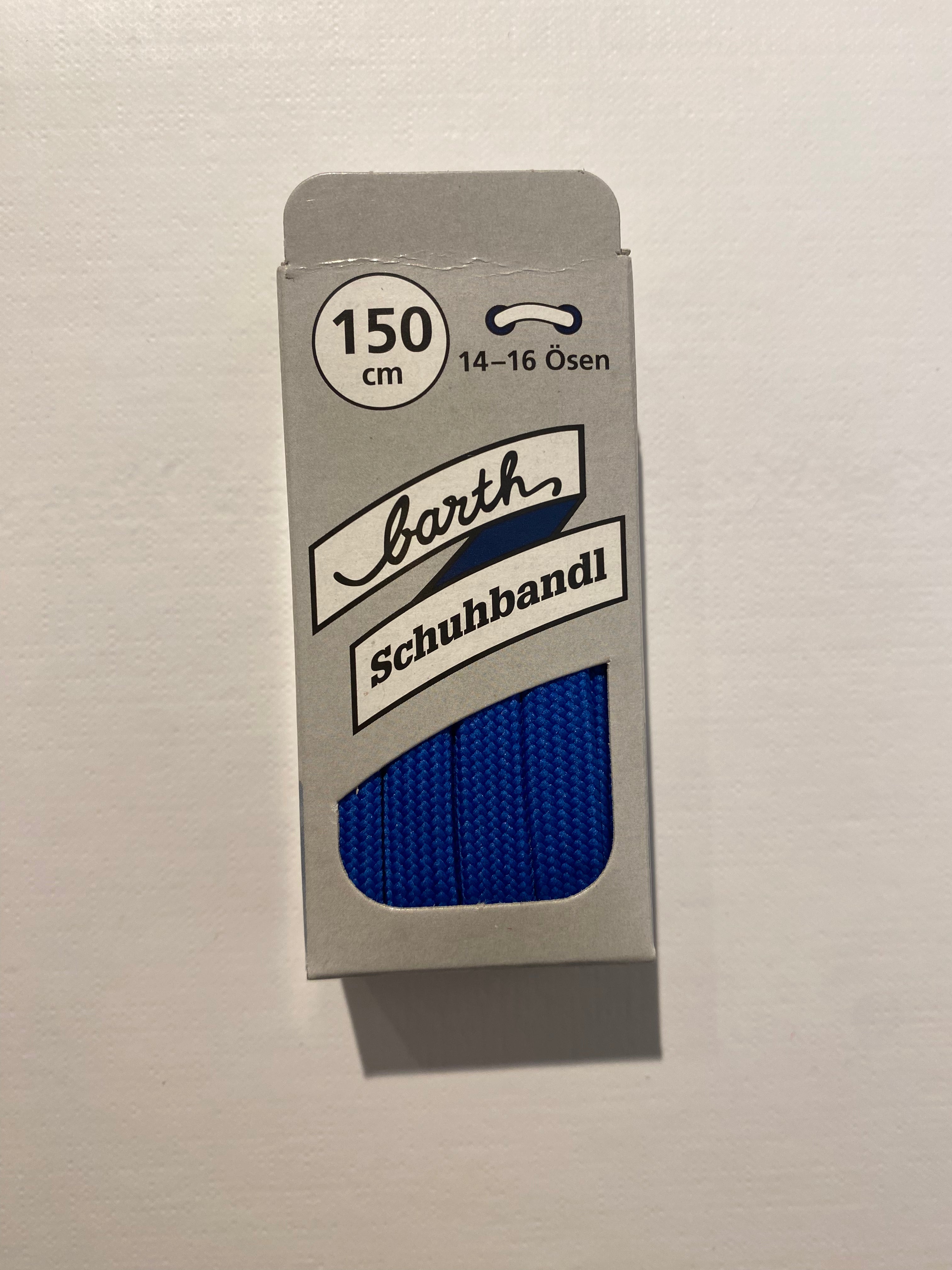 Barth, Laces , Flat Blau, 150 cm – Produktfoto PICK UP Düsseldorf